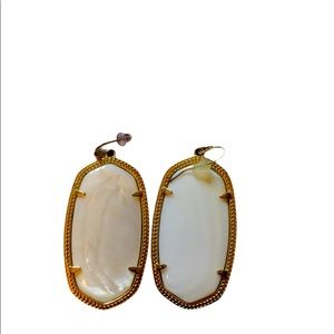 Kendra Scott white colored stoned earrings